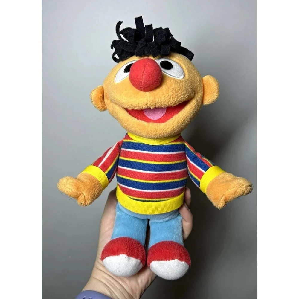 Vtg Sesame Street Ernie Fleece Plush Doll Toy 6